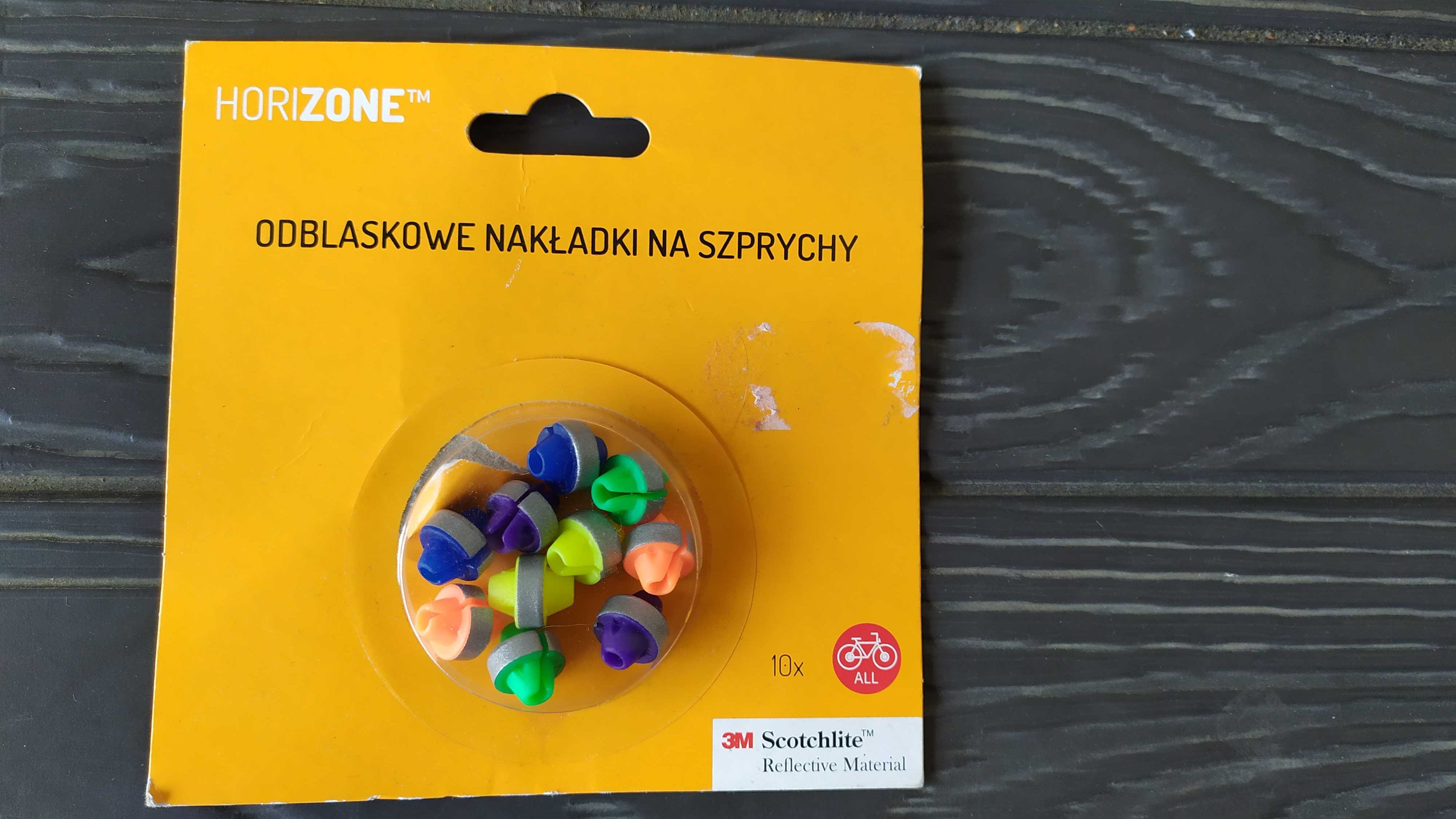 Odblaskowe nakładki na szprychy NOWE 10 sztuk Horizone