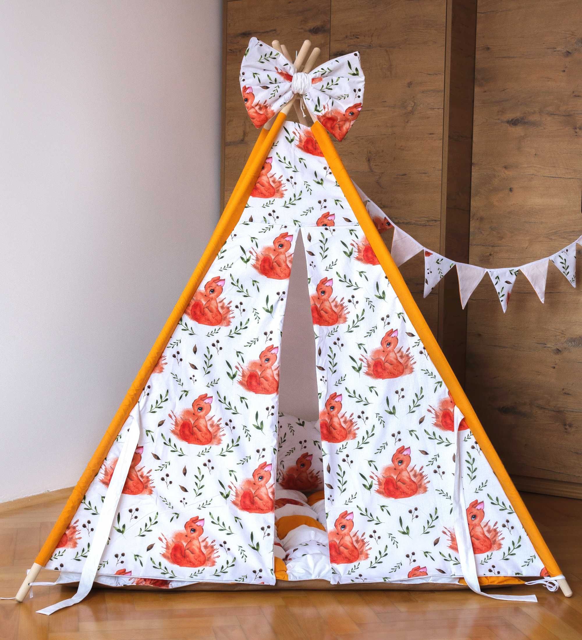 Namiot tipi Wesole Wiewiórki Wigwam dla dzieci