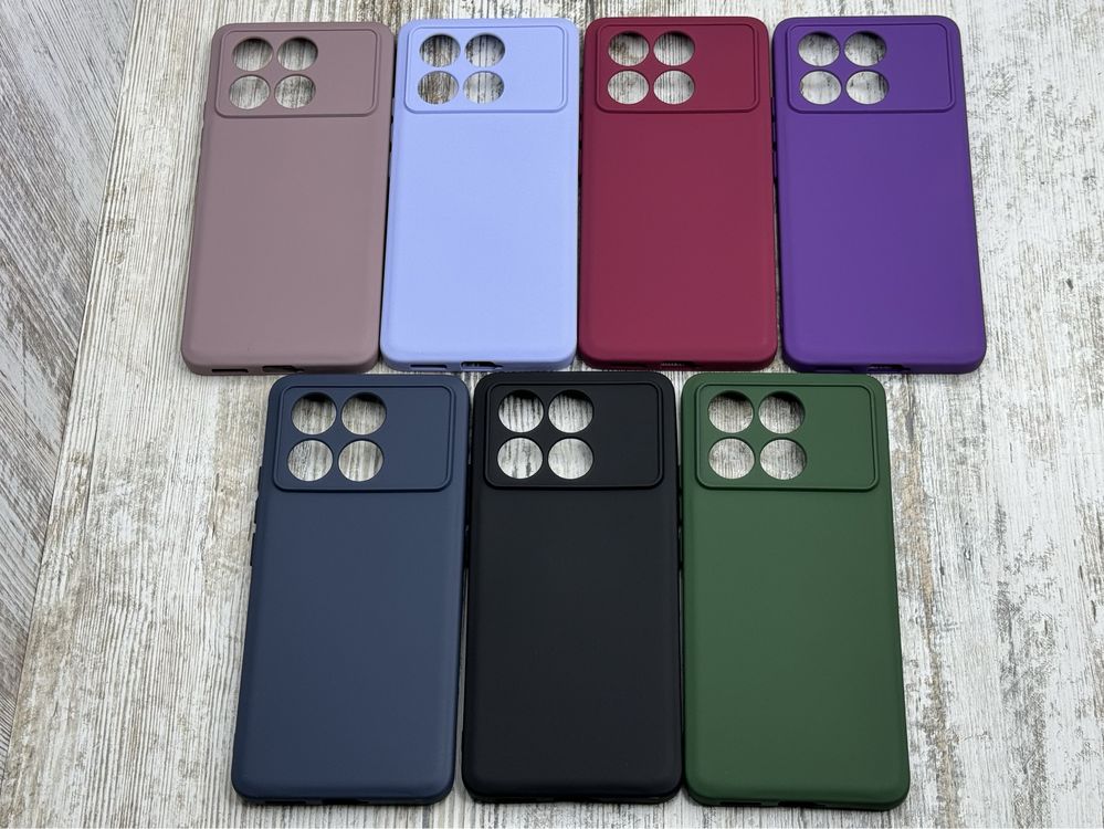 Чехол Silicone Case Full на Poco X6 Pro 5G. Микрофибра