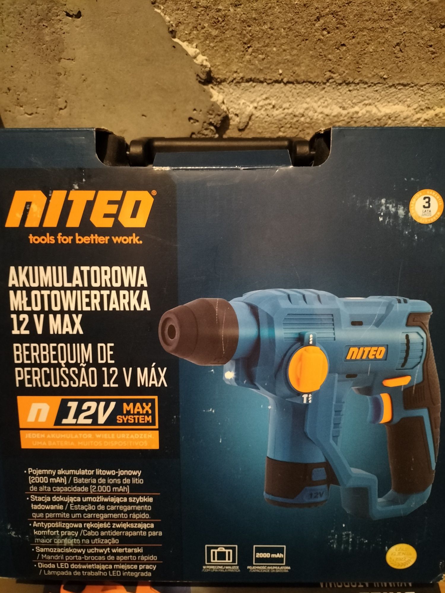 2 x Niteo Młotowiertarka Udarowa Pilarka 12V biedronka