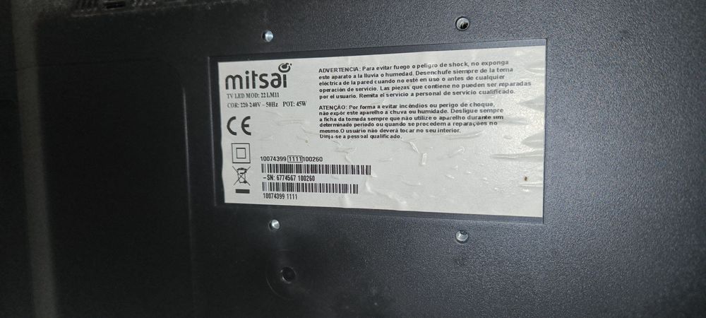 TV Mitsai a funcionar