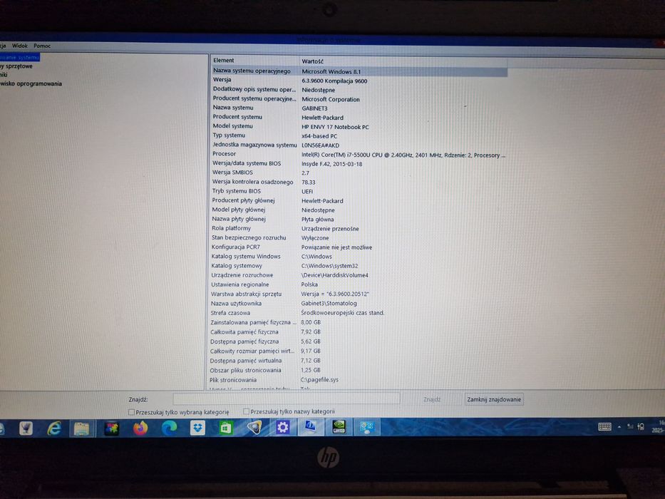 LAPTOP HP ENVY 17" | i7 | 8GB RAM | SSD 256GB + 1TB HDD | GTX 850M 4GB