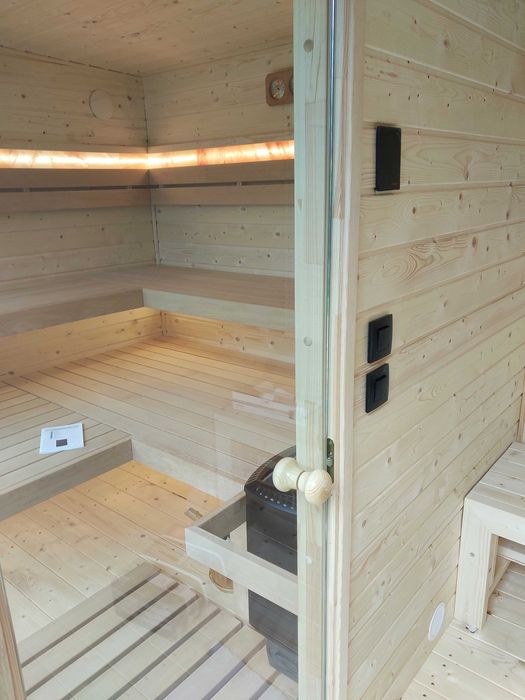 Sauna Ogrodowa z Przedsionkiem 3,5 m x 2,2 m