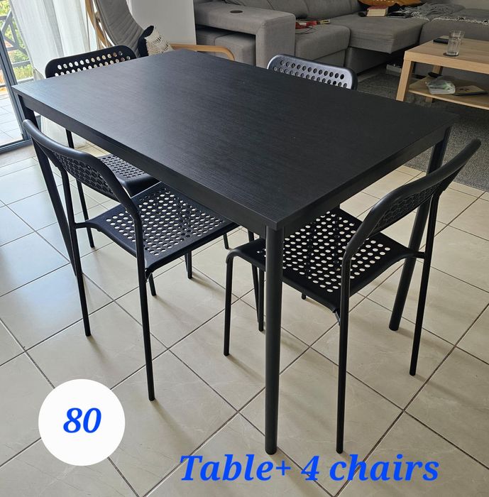 Mesa comedor com 4 cadeiras