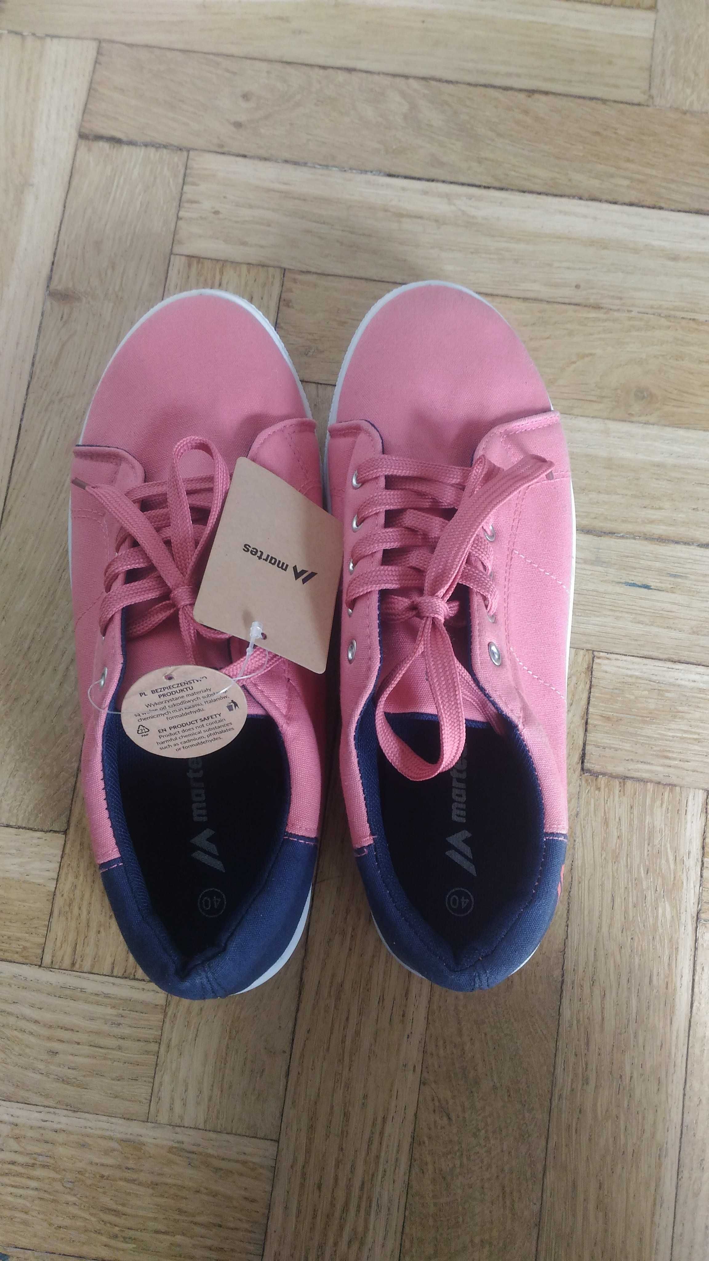 Sneakersy trampki Martes Sport NOWE łososiowe r. 40