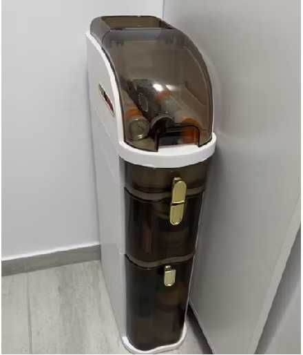 wąska szafka biała