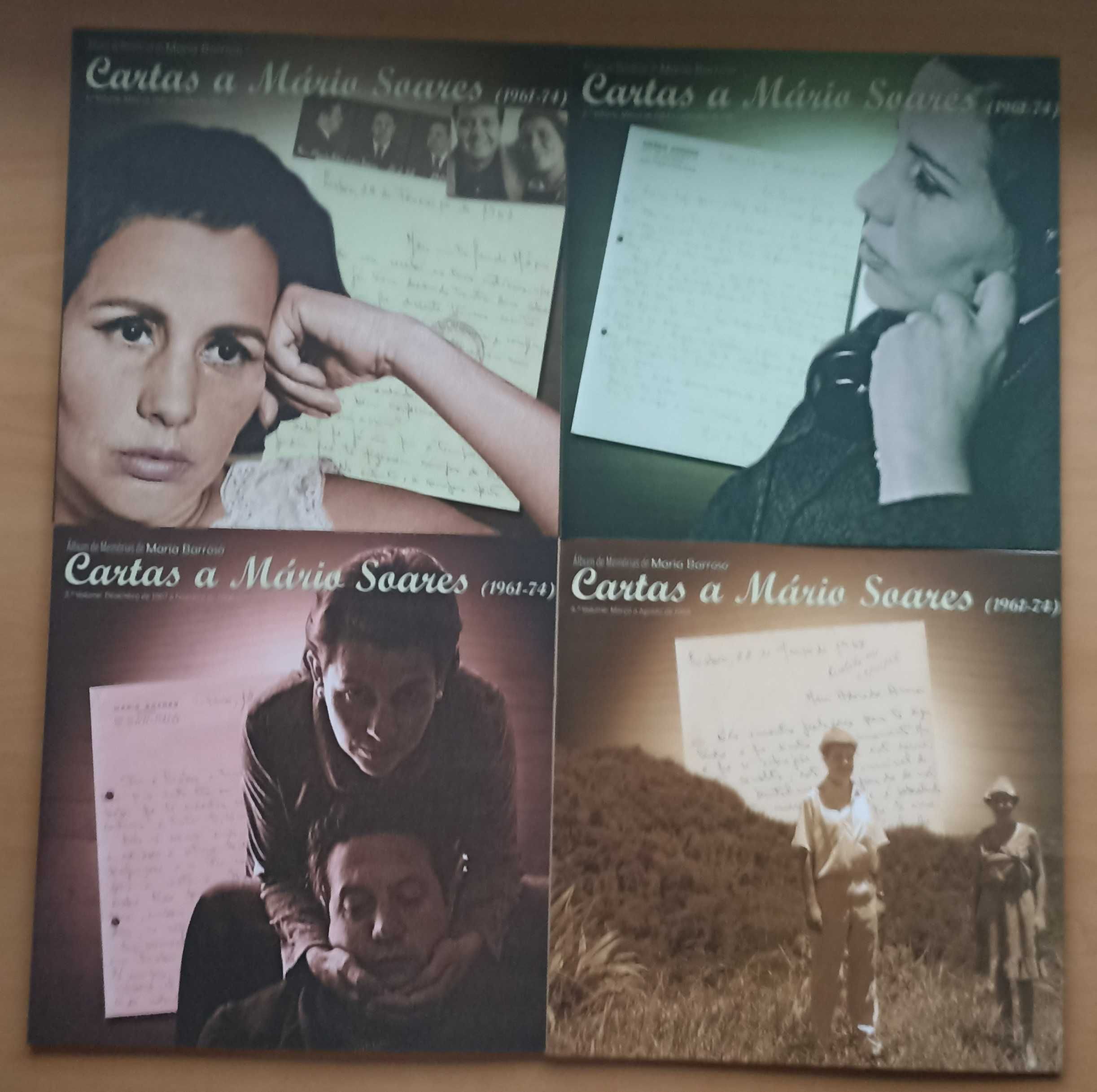 Livros "Cartas a Mário Soares" e "Álbum de Memórias" de Maria Barroso