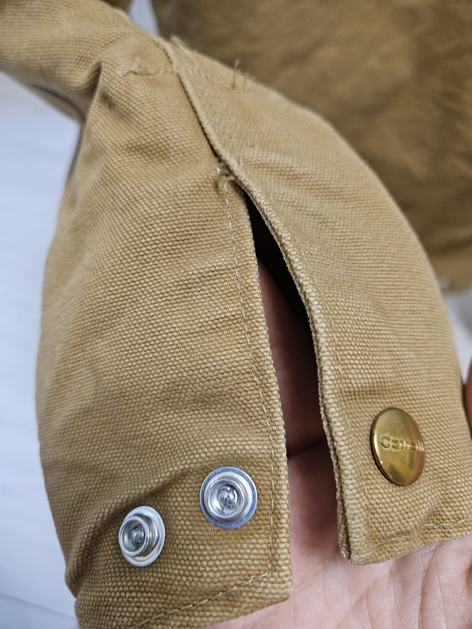 Мужская винтажная оригинальная куртка Carhartt в цвете кеммел L