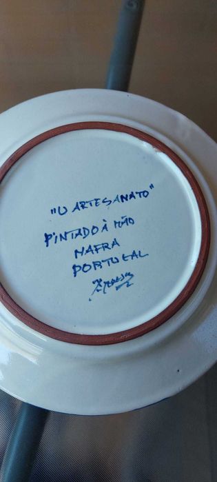 Prato de Porcelana pintado à mão