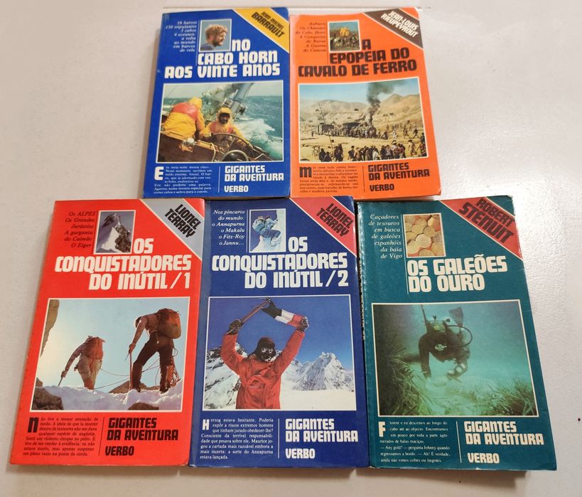 Livros - Gigantes da Aventura - Verbo (Vintage - Anos 70)