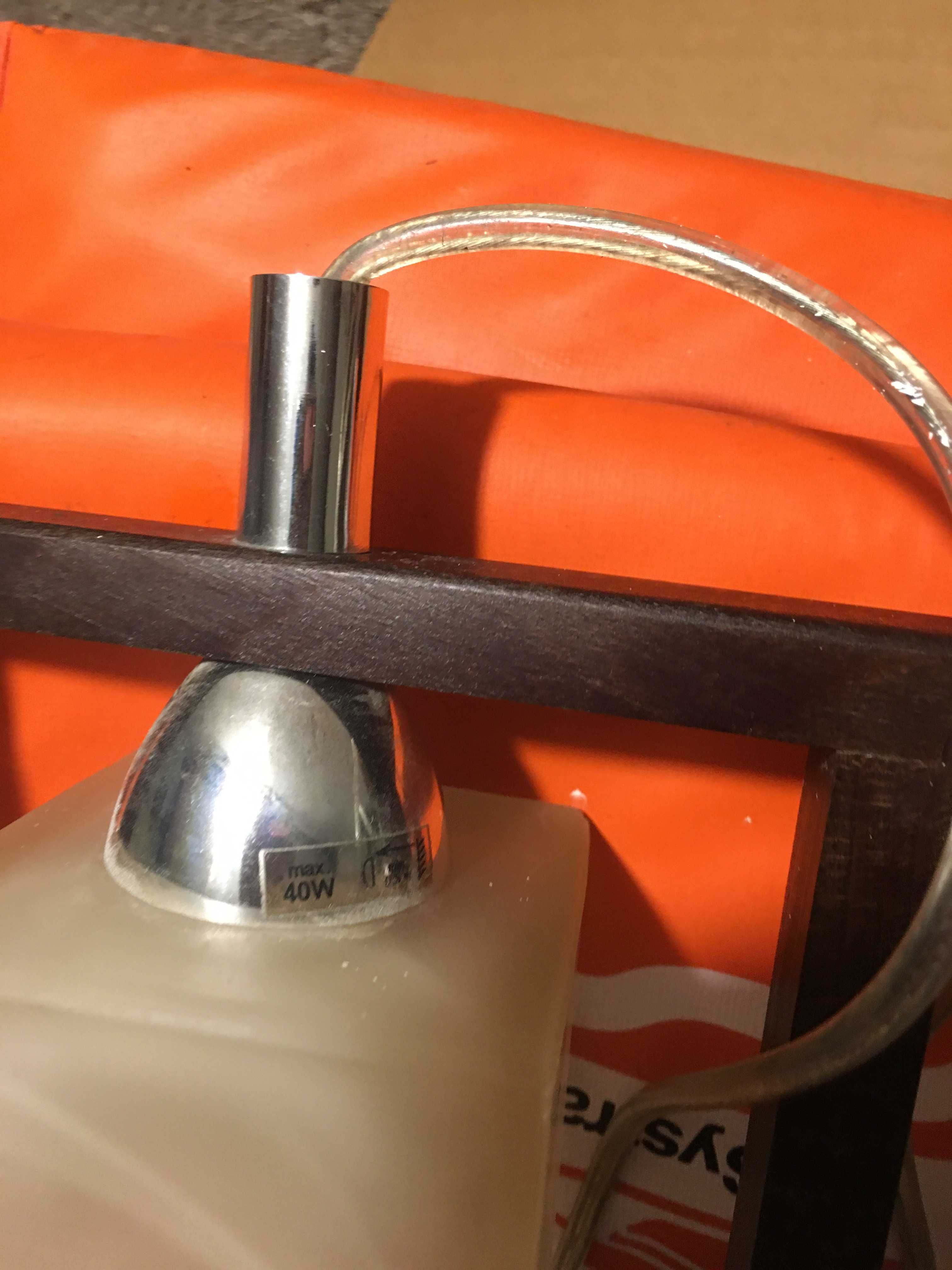 Lampa Olivia wenge potrojna sprawna