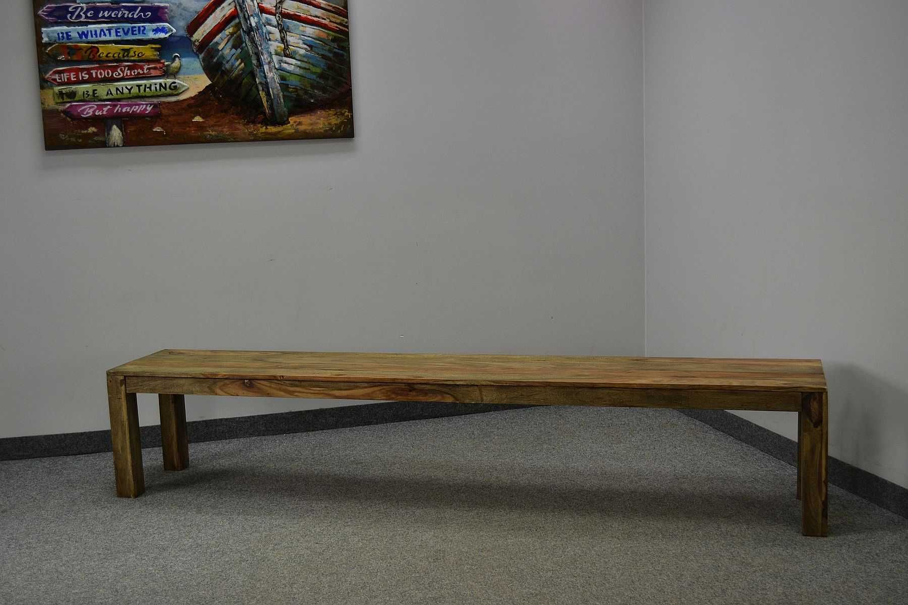 ŁAWKA 240 cm, drewniana, palisander olejowany, -60%