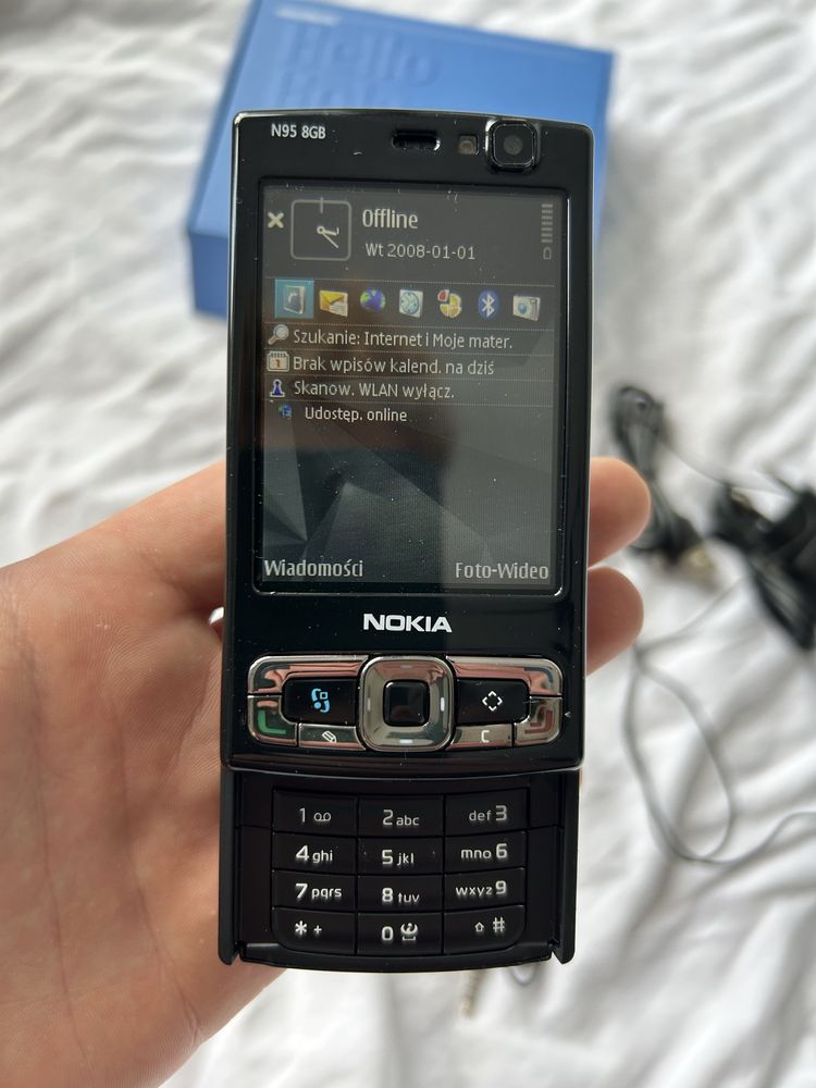 Nokia N95 8GB stan idealny jak nowa zestaw bez simlocka