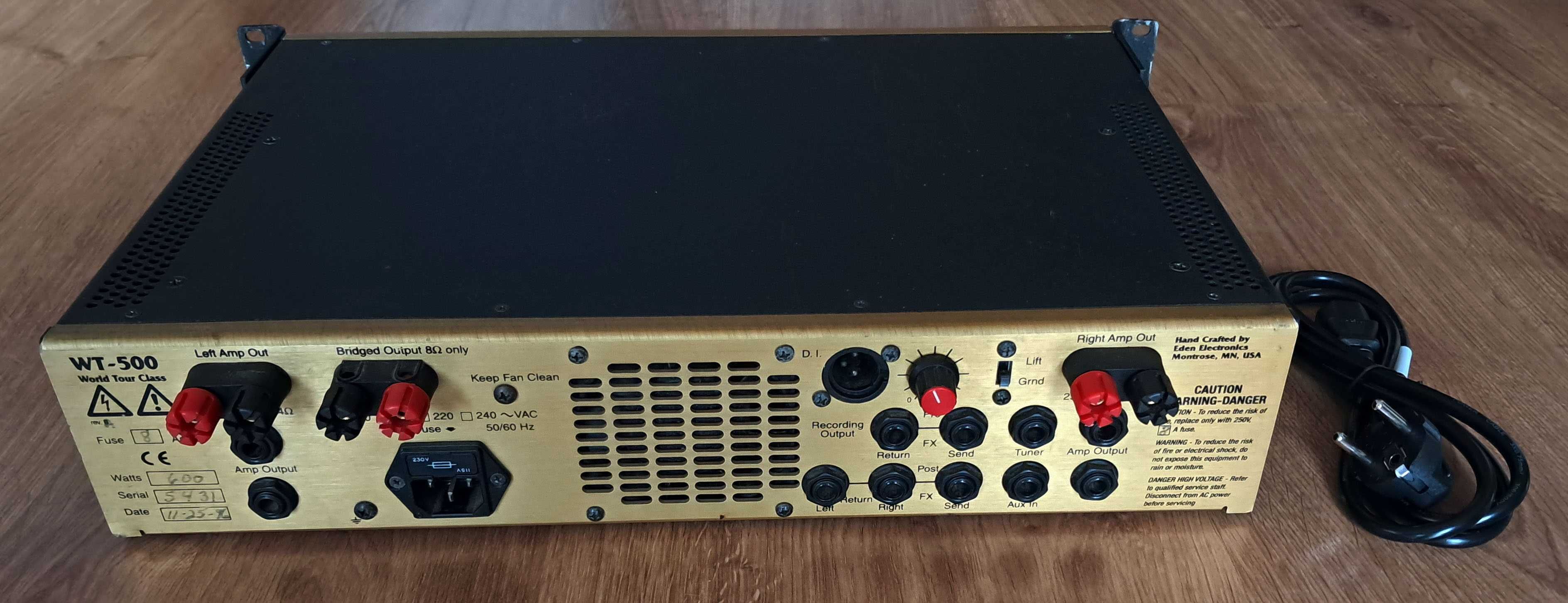 David Eden Highwayman WT-500 Bass Amplifier, (not Ampeg, Swr, Aguilar)