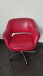 Cadeira Vintage giratoria em pele