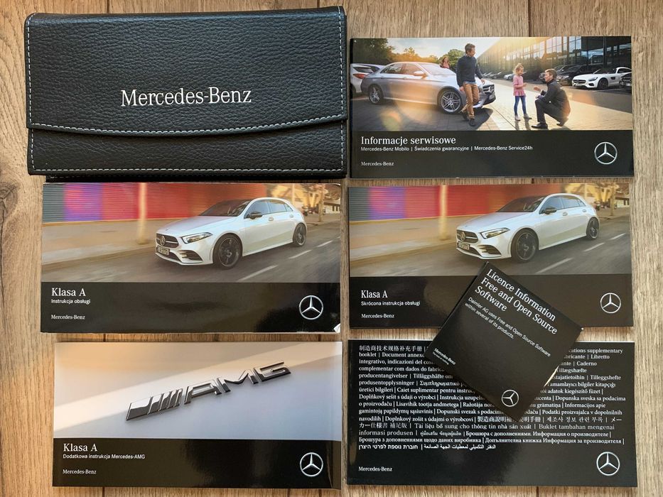 MERCEDES A klasa AMG W177 Polska instrukcja obsługi oryginał OEM +Etui
