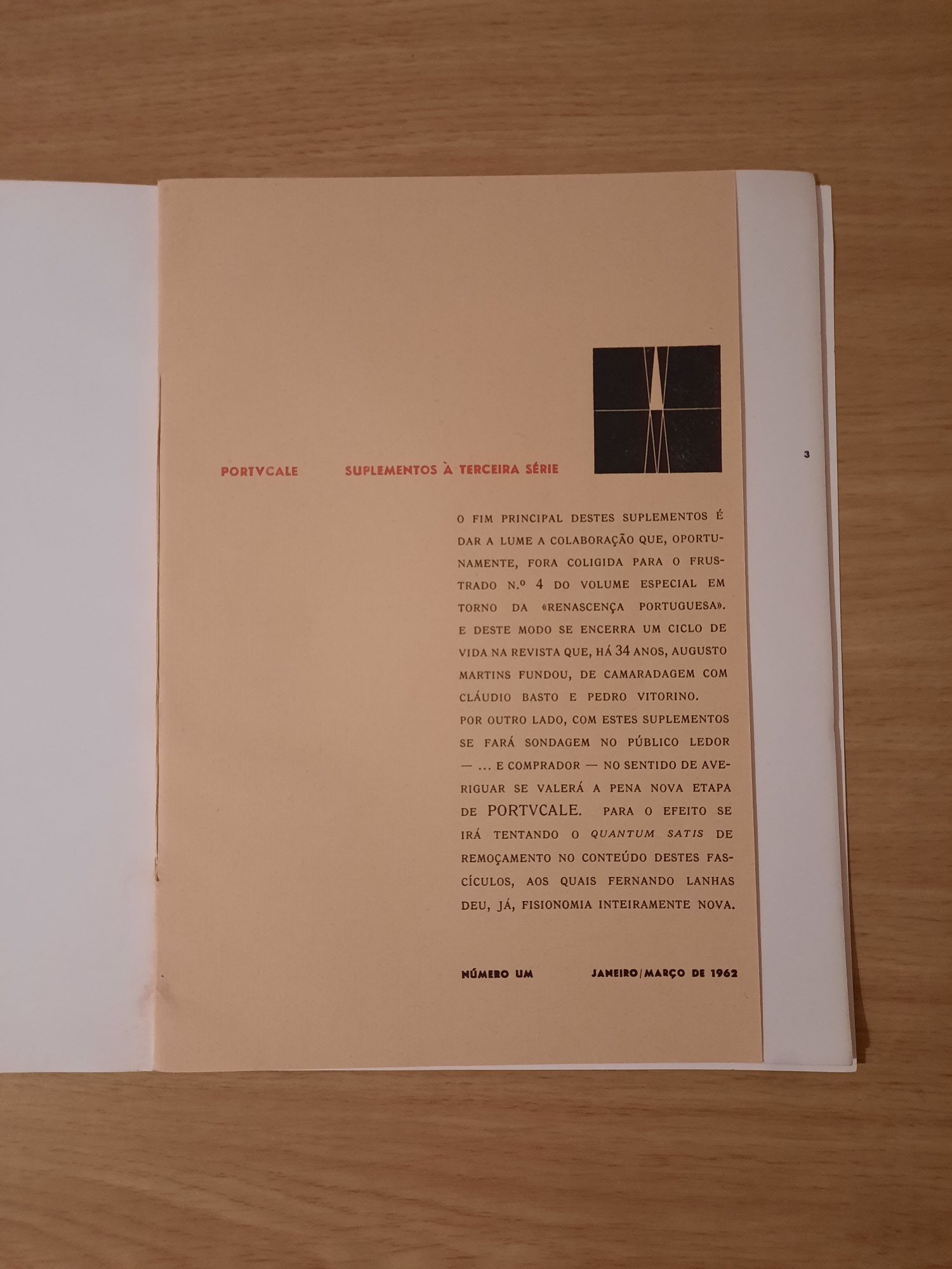 Revista Portucale Suplemento A 1962