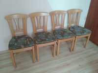 Krzesła drewniane  4 Sztuki.Komplet