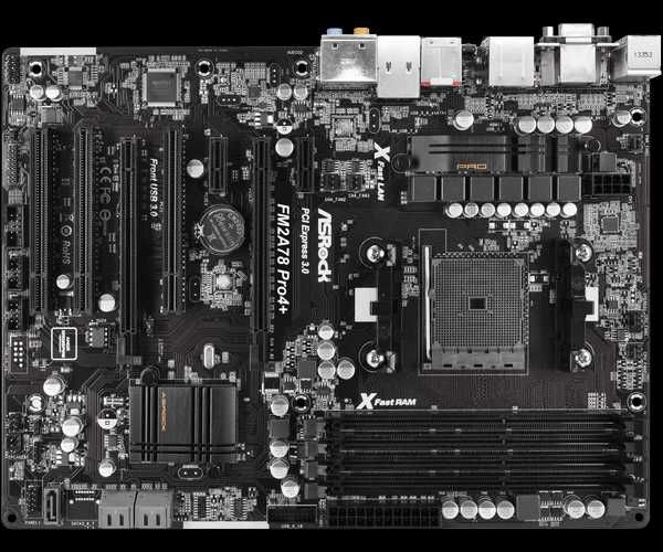 Материнська плата ASRock FM2A78 Pro4+ + процесор