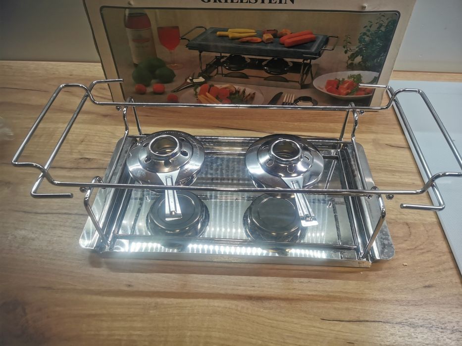 Grill z marmurowym blatem, z płytą, Grillstein