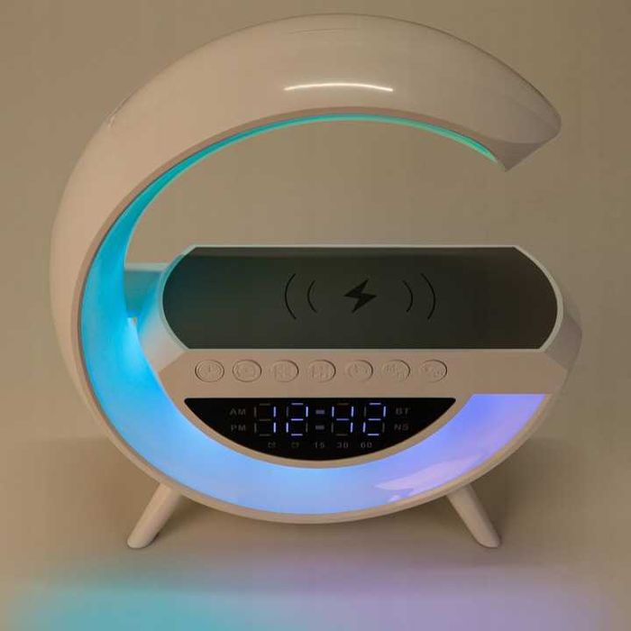 *NOWA* LAMPKA SMART biurkowa lampka z ładowarką indukcyjną głośnik