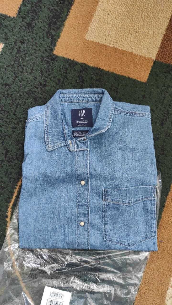 GAP сорочка джинс джинсовая джинсова рубашка teen oversize 12-14 р