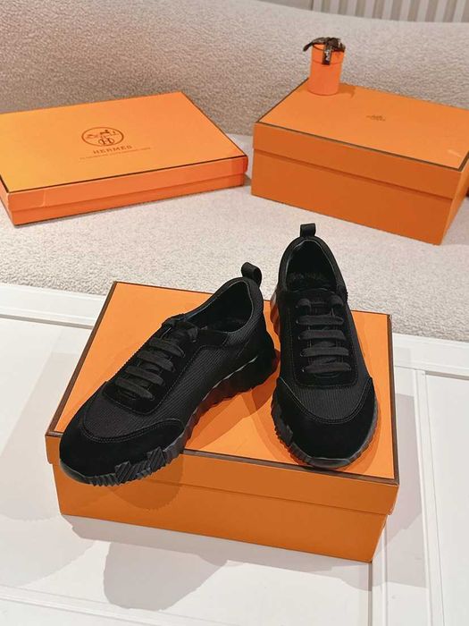 Hermes obuwie, czarne buty sportowe Rom 36-46