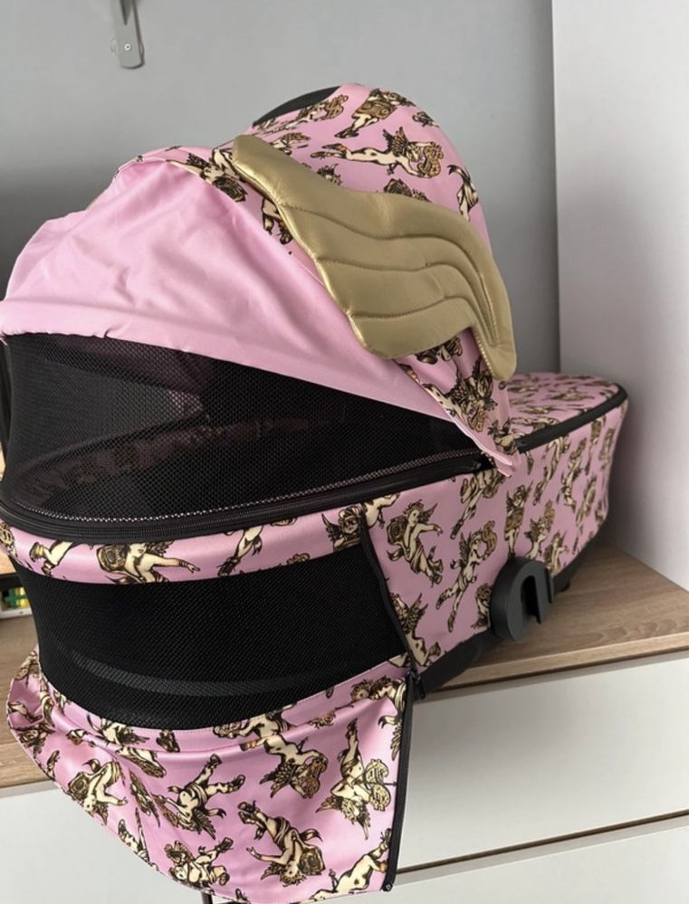 Gondola cybex mios priam pink cherub jeremy scott aniolki platinium