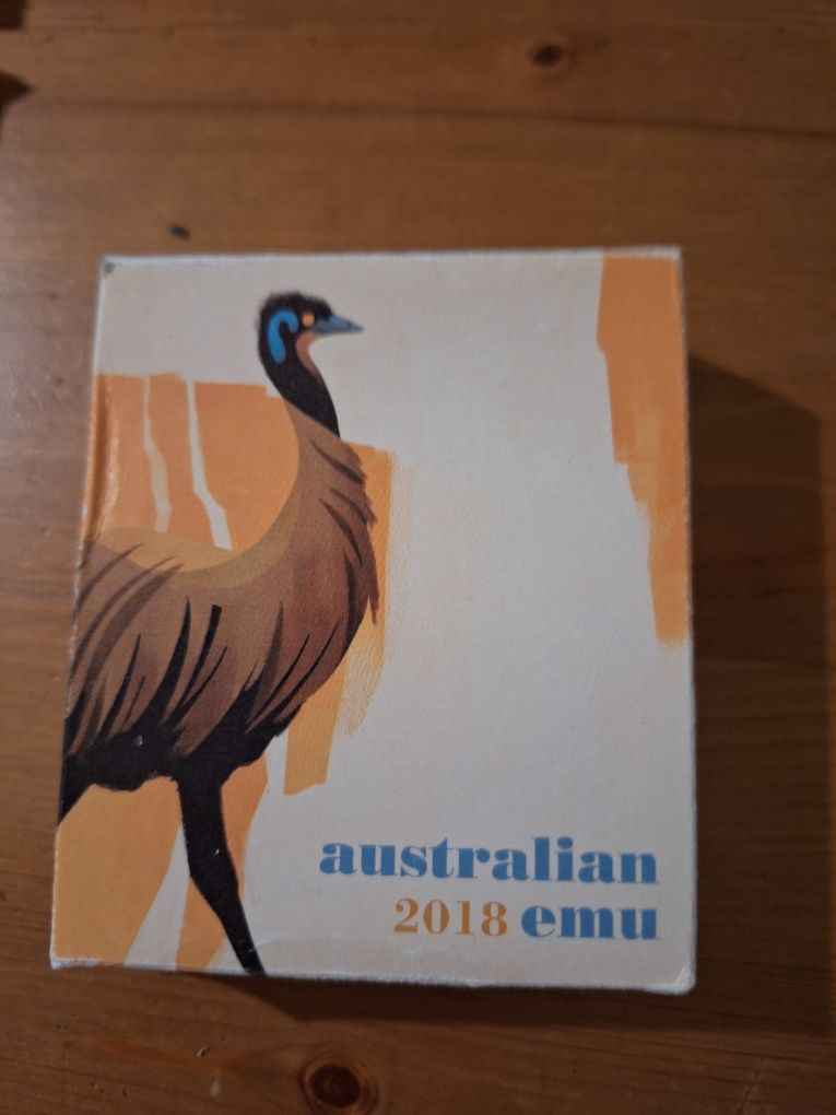 Moneta srebrna australijskie emu..