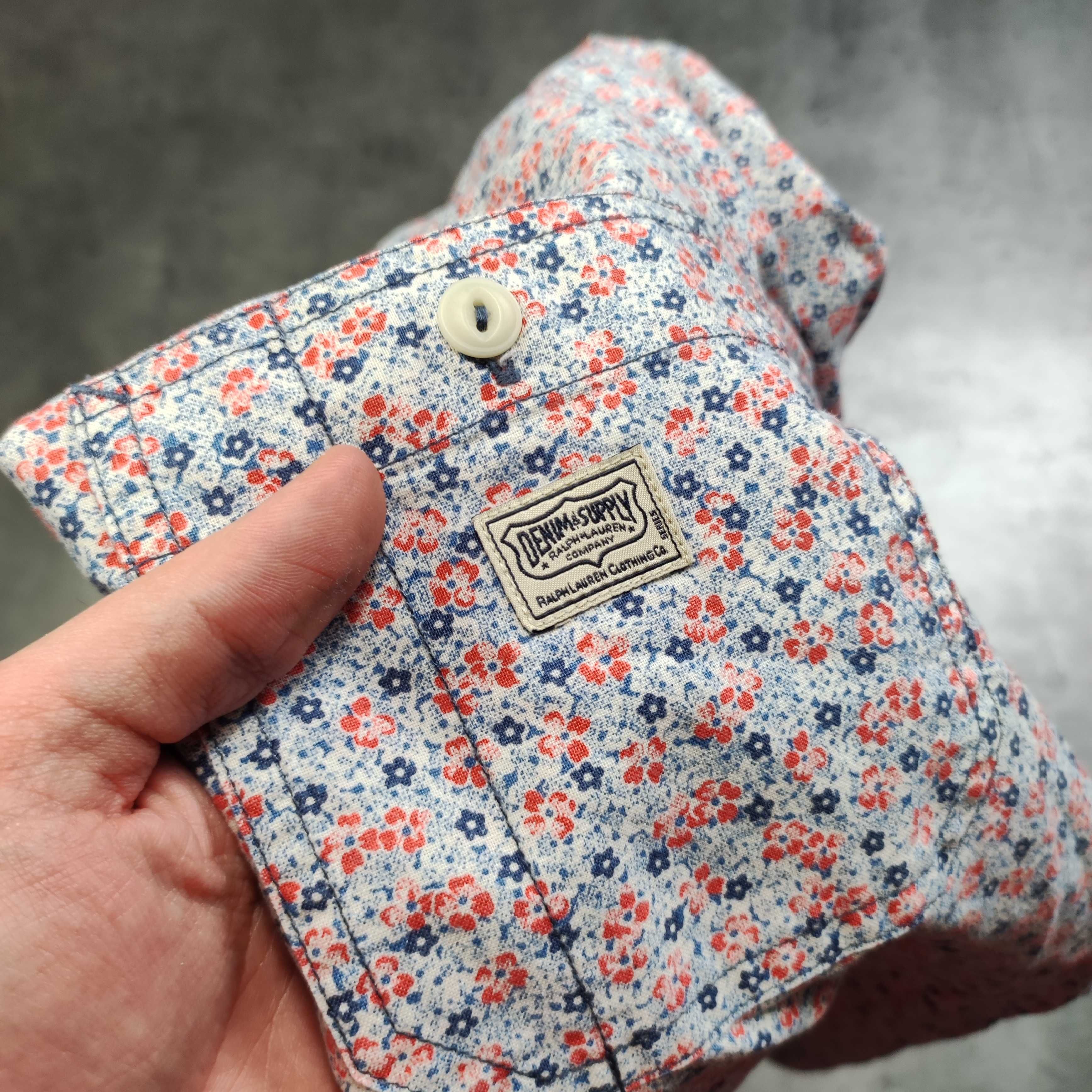 MĘSKA PREMIUM Koszula Elegancka Bawełna POLO Ralph Lauren Kwiaty