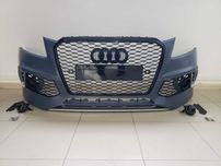 Передний бампер на Audi Q5 8R 12-16 г под туманки (стиль RS)