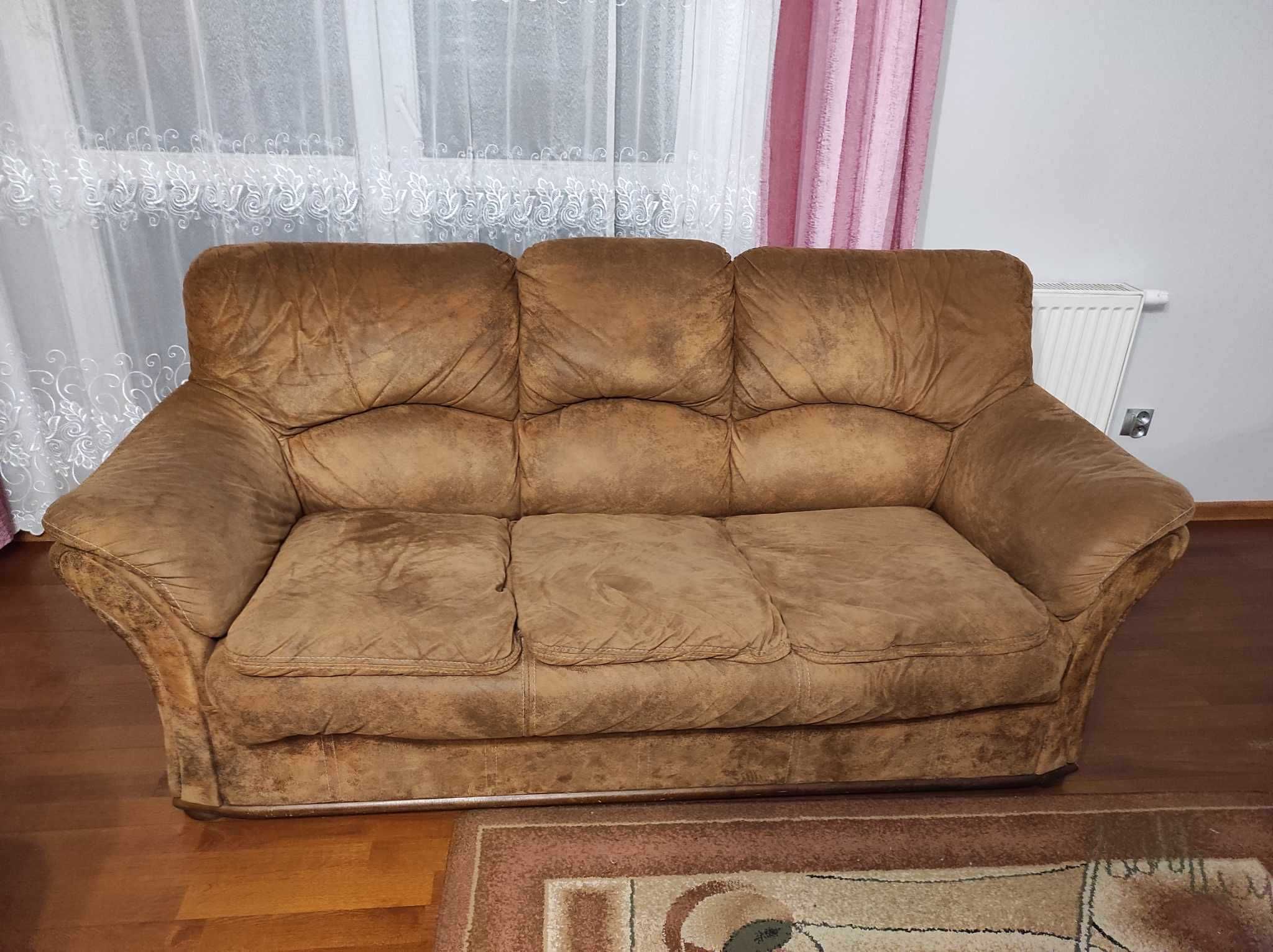 2 fotele + sofa z funkcją spania