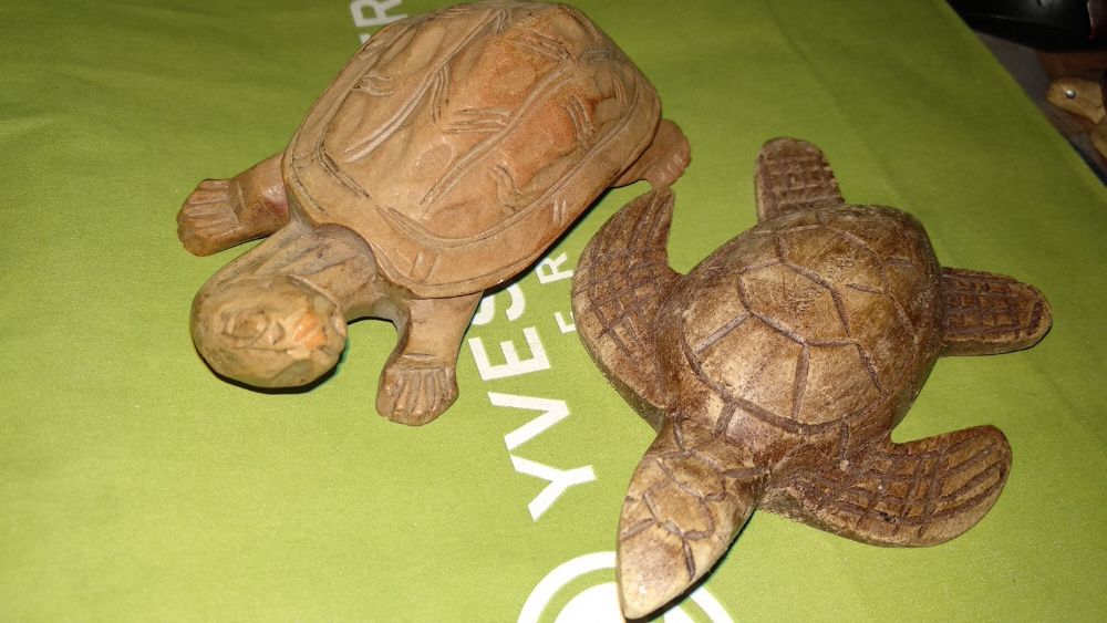 ручная работа дерево черепахи две ГРЕЦИЯ фигурка статуэтка сувенир