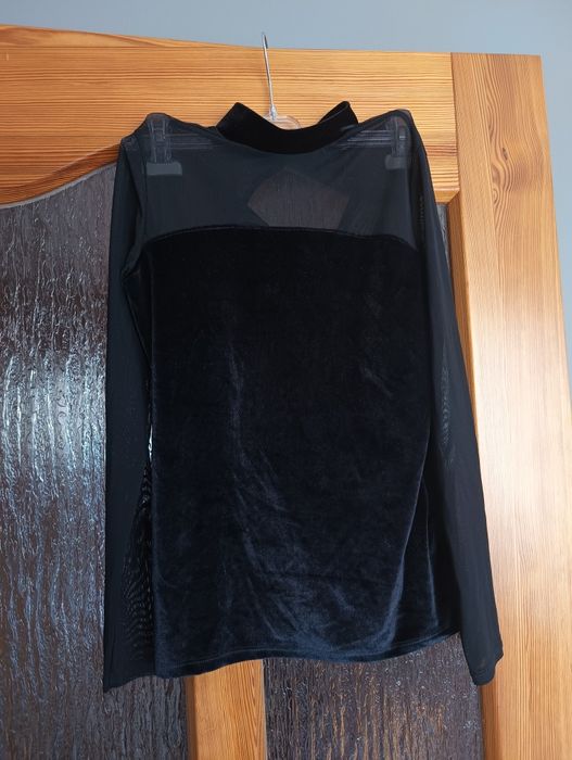 Bluzka czarna z siatką