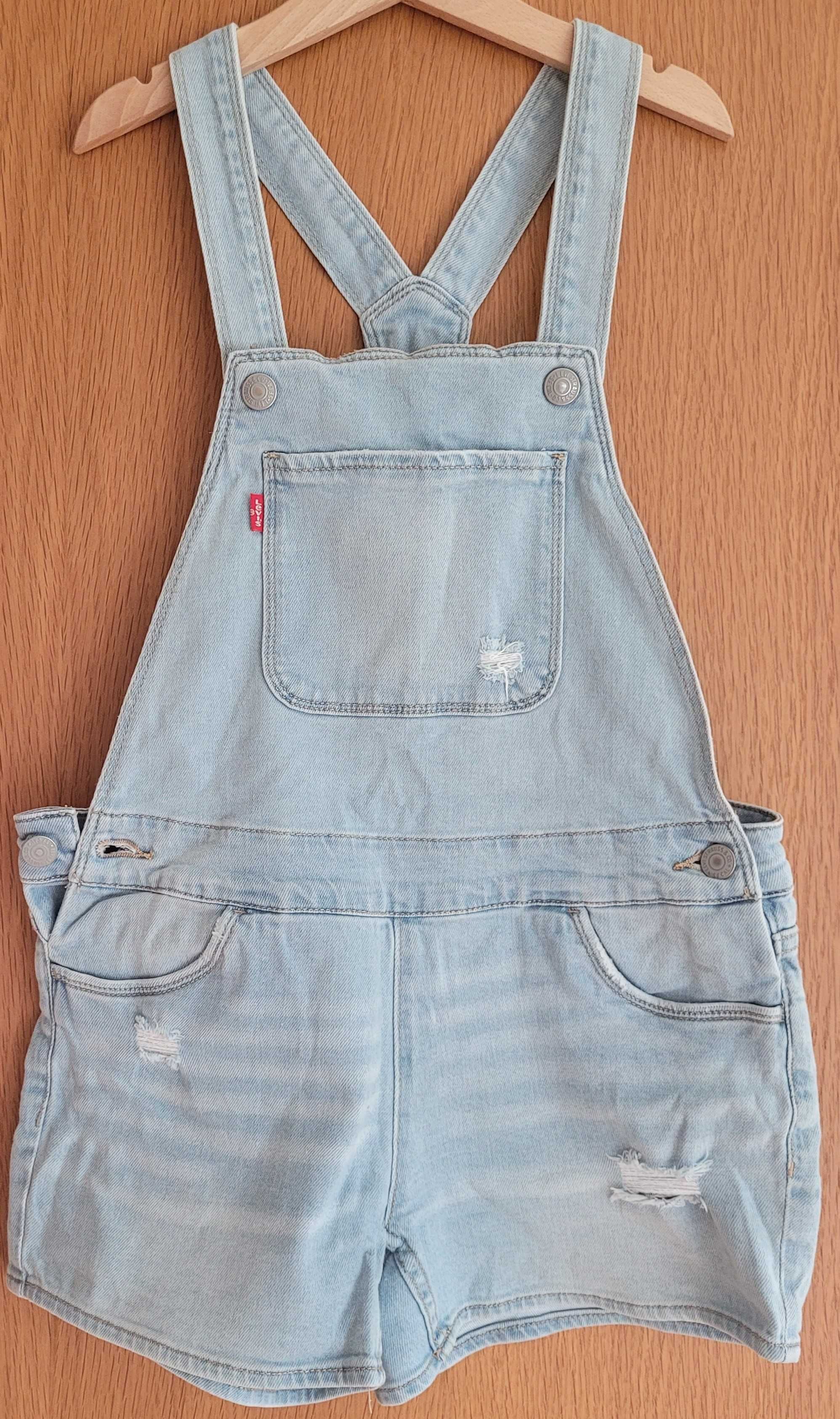 Jeansowe ogrodniczki Levi’s w rozmiarze 140