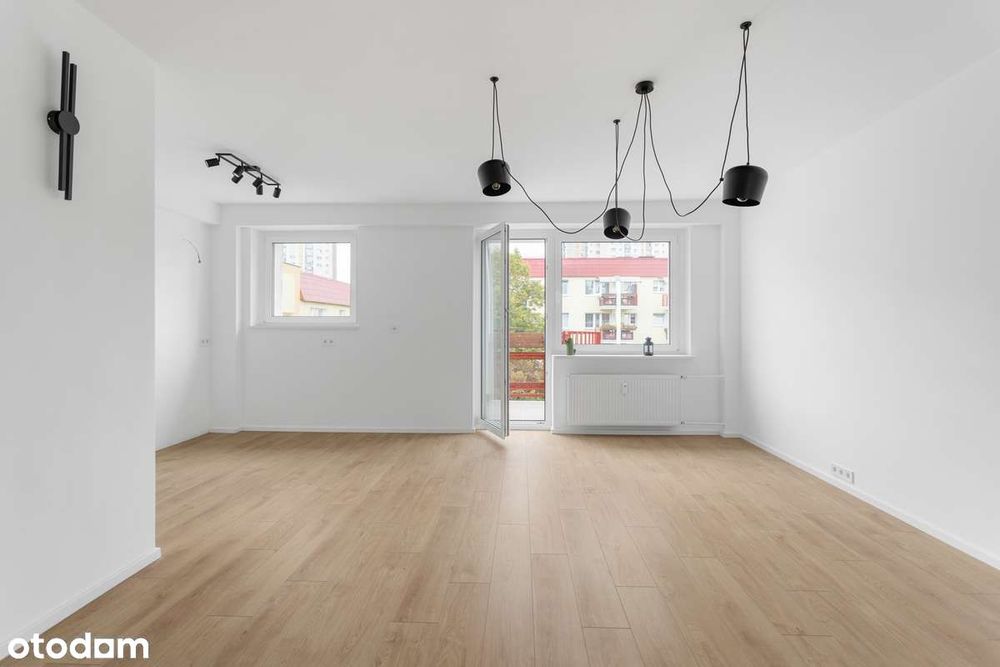 Słoneczne, 4-pokojowe mieszkanie z dużym balkonem i widokiem na zieleń