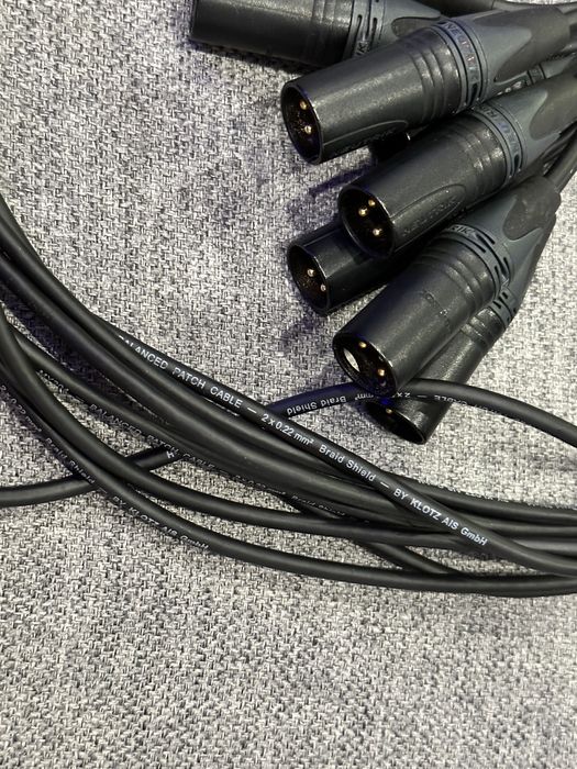 8 szt. Profesjonalny kabel mikrofonowy Jack Stereo XLR męski