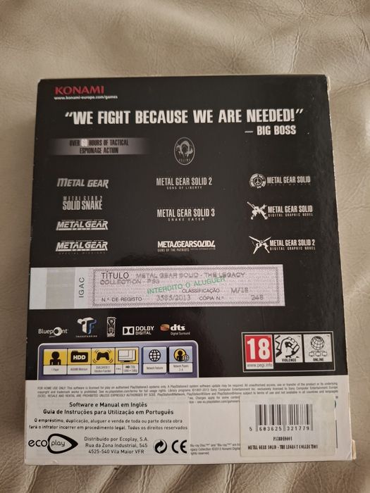Meta Gear Solid - The legacy collection -PS3