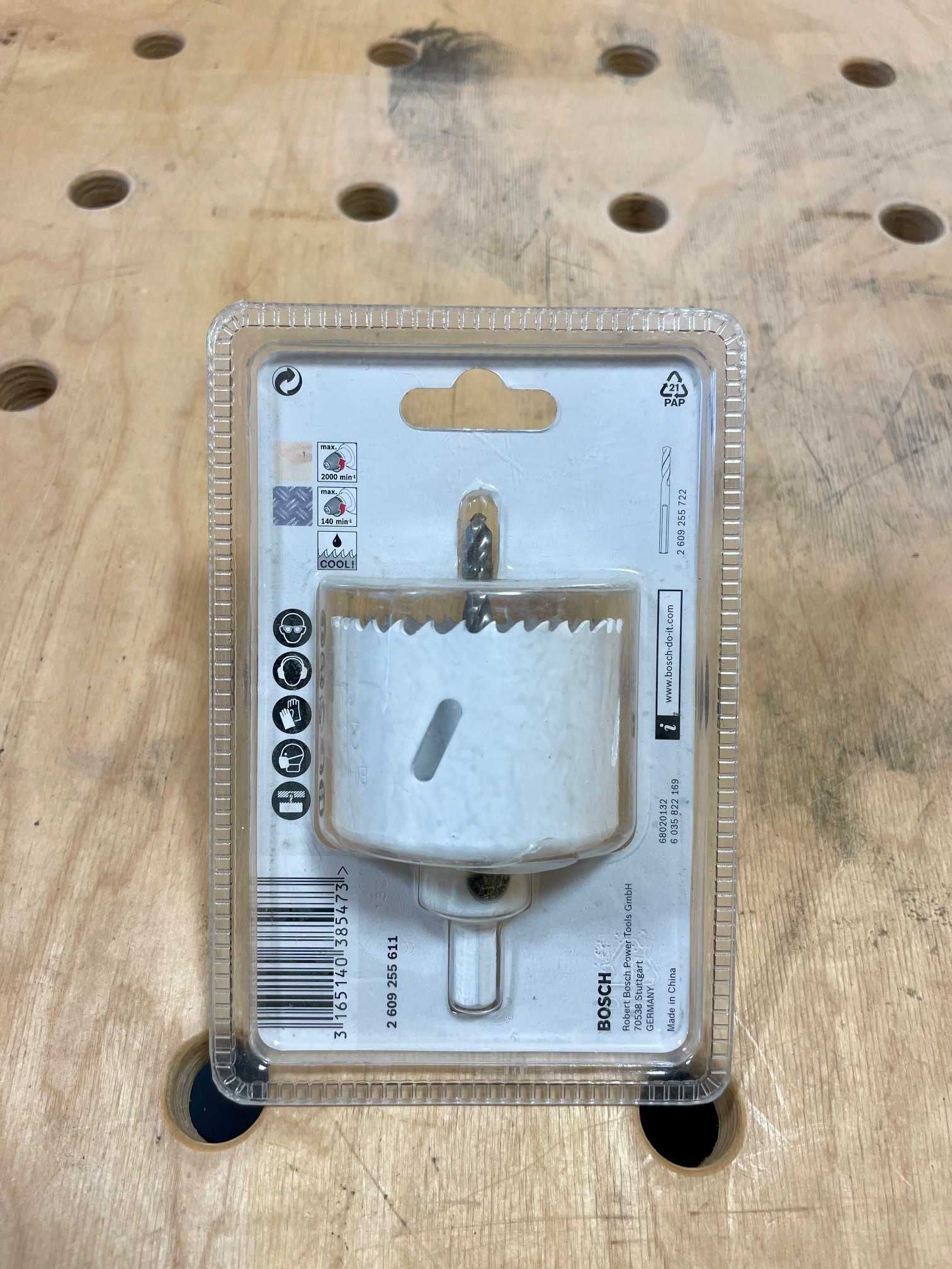 Piła otwornica HSS Bi-metal 60mm BOSCH z wiertłem pilotującym