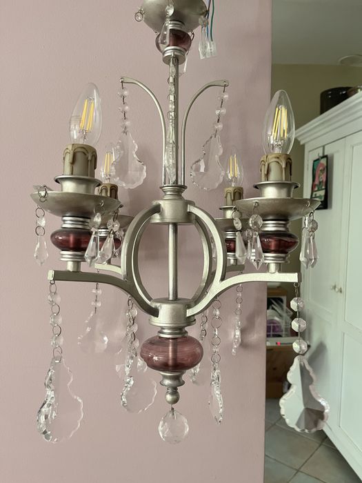 Lampa sufitowa glamour / Zyrandol krysztalowy