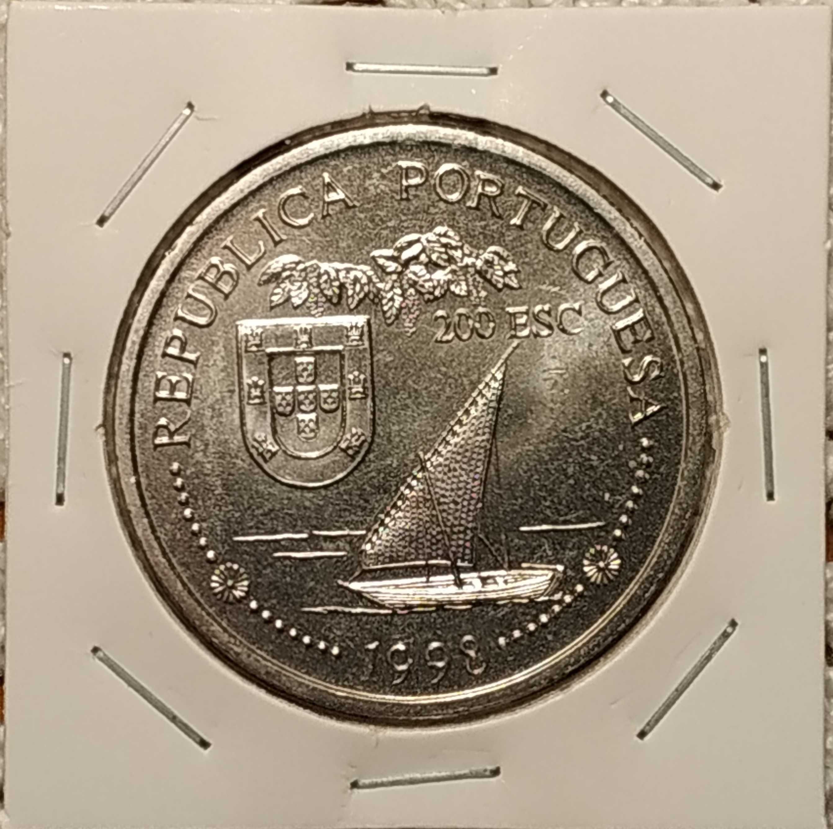 Portugal - moeda de 200 escudos de 1998 Índia