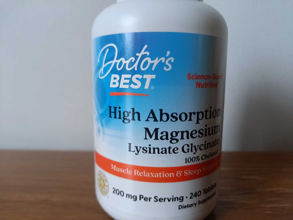 Магній гліцинат 240 шт магній з високим ступенем засвоєння