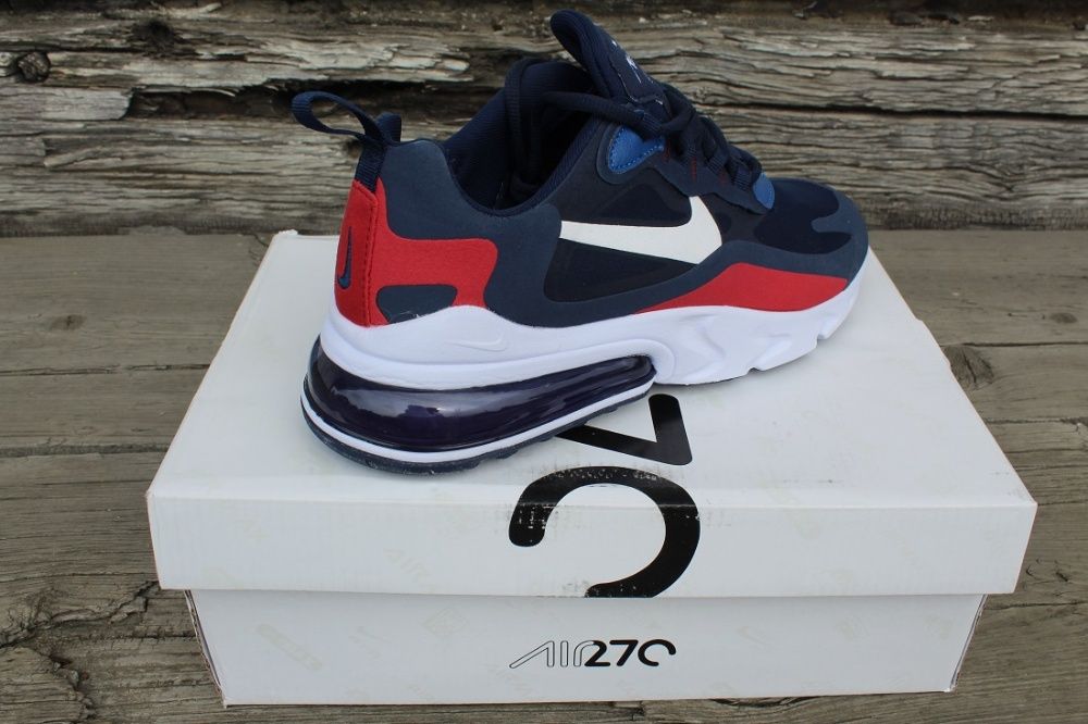 WYPRZEDAŻ Nike Air Max 270 React Czer.gran.białe 42