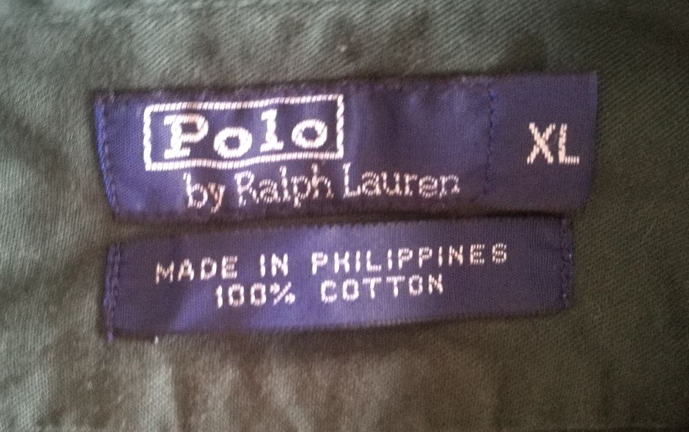 RALPH LAUREN Koszula Męska ROZMIAR XL XXL Zielona Długi Rękaw - OKAZJA