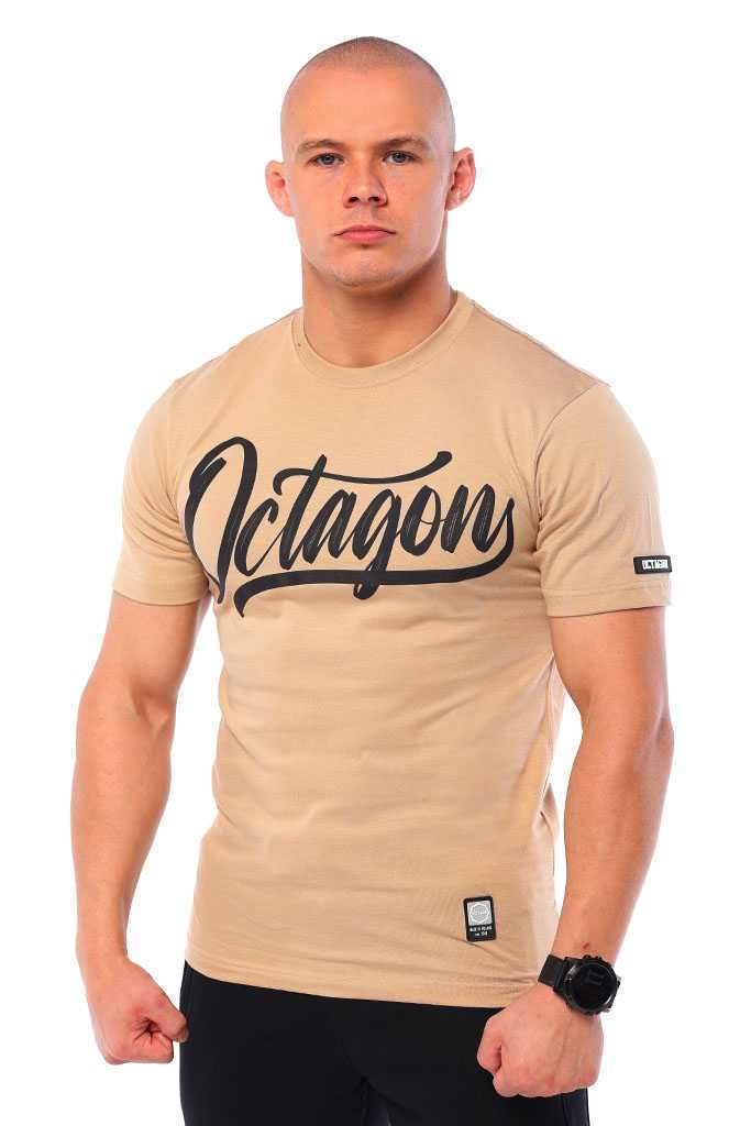 koszulka T-shirt Octagon Retro beige