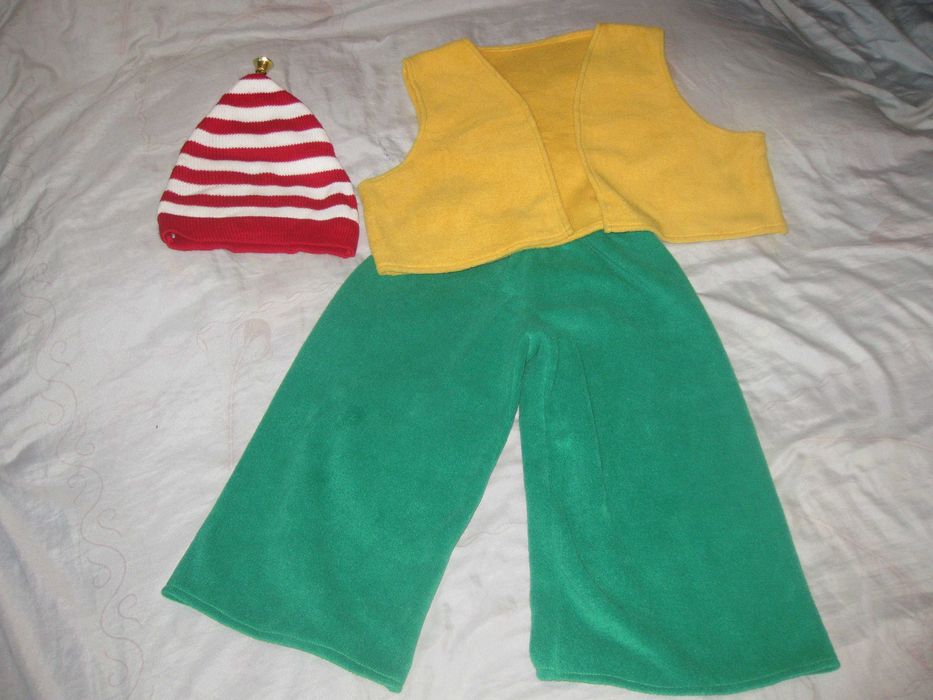 Карнавальный новогодний костюм Гнома 7-10 лет рост 134-140 см.