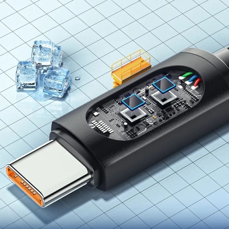 ESSAGER USB-A/ Type-C Data кабель для быстрой зарядки PD 100W