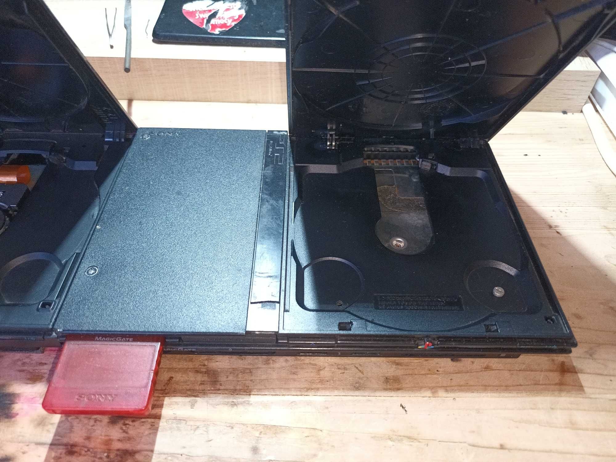 Konsola 2x PS2, 2xpad, 2xmemory card, hdmi, FMCB, FUNTUNA ZESTAW, ZAMI