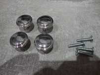 Zestaw 4 sztuki uchwyt gałka  metal inox do mebli drzwiczki szafka