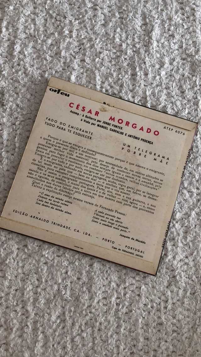 Vinil "César Morgado: Fado do Emigrante"